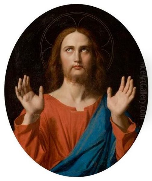 Cristo Abencoador Oil Painting by Jean Auguste Dominique Ingres