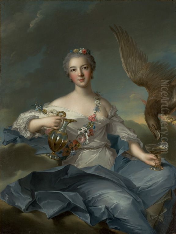 Louise Henriette de Bourbon, future Duchess of Orleans, as Hebe Oil Painting by Jean-Marc Nattier
