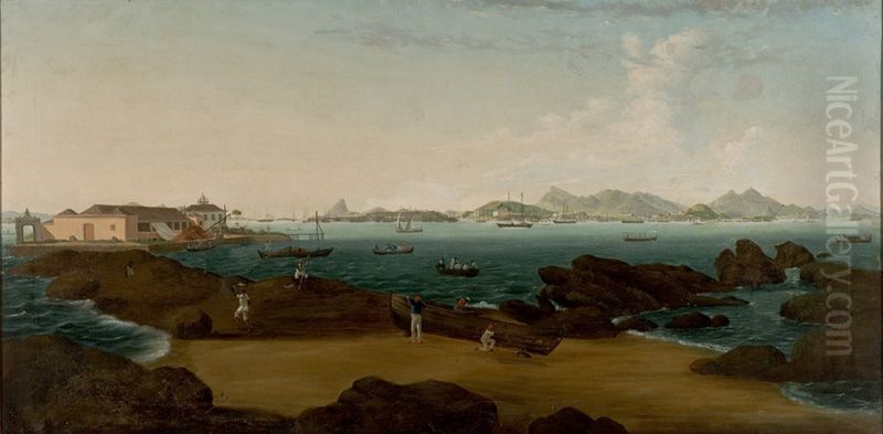 Ponta da Armacao em Niteroi Oil Painting by unknown