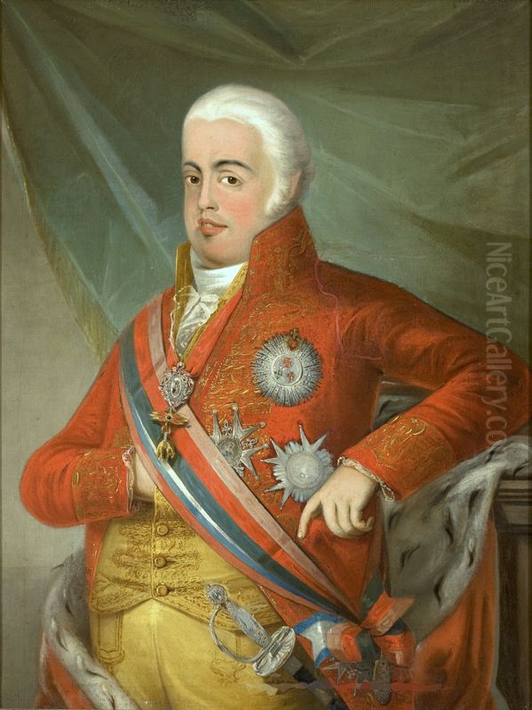 Portrait ofJohn VI of Portugal Oil Painting by Domingos Sequeira