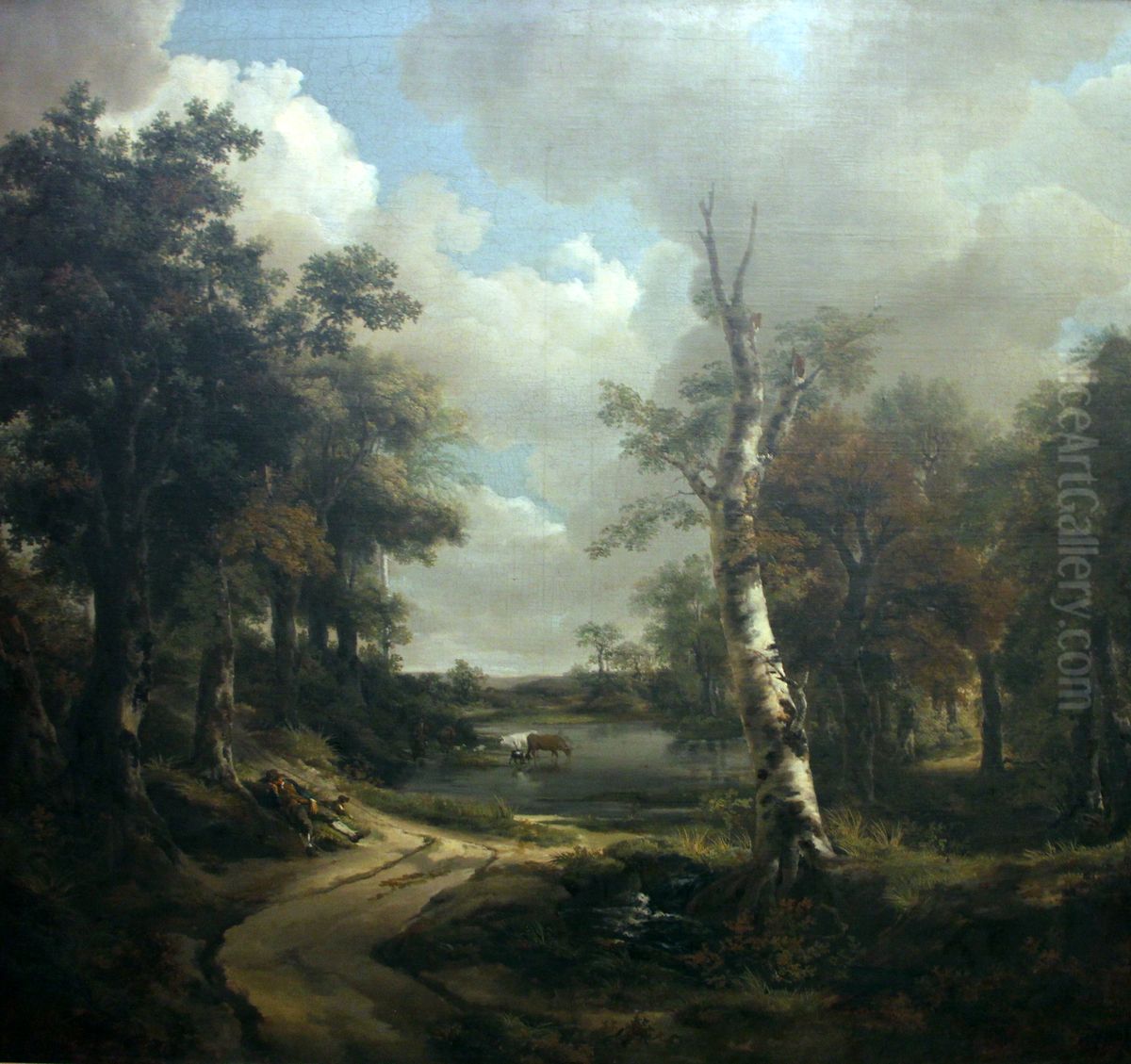 Drinkstone Park (Cornard Woodland?) Oil Painting by Thomas Gainsborough