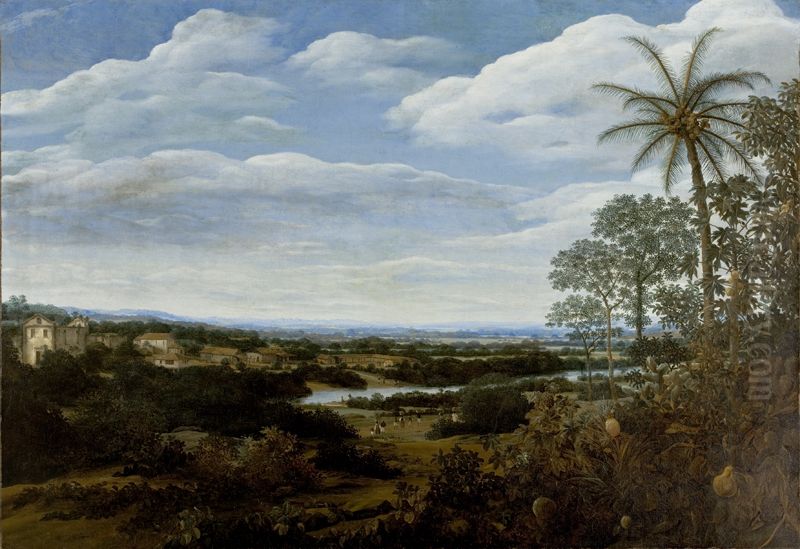Paisagem com Jiboia Oil Painting by Frans Post