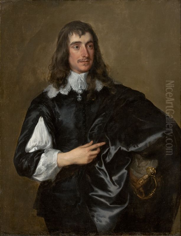 Portrait of an unknown man Oil Painting by Sir Anthony Van Dyck