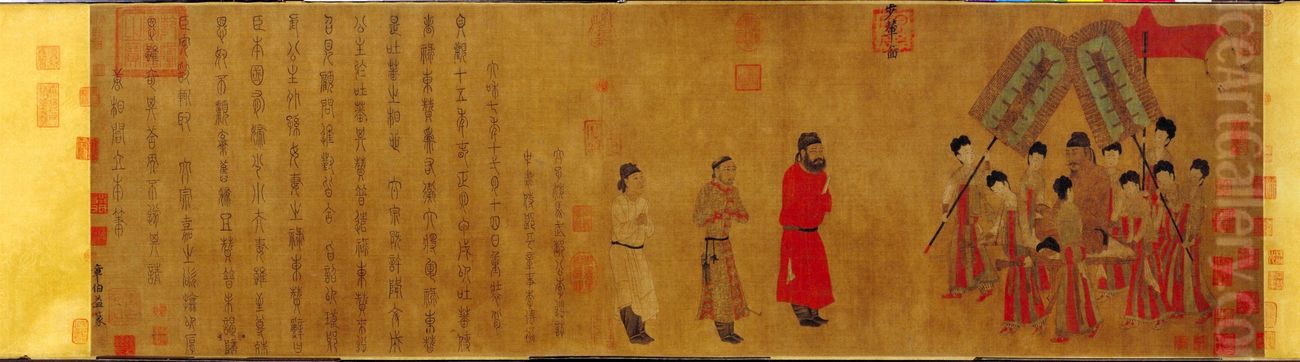 bu nian tu Oil Painting by Yan Liben