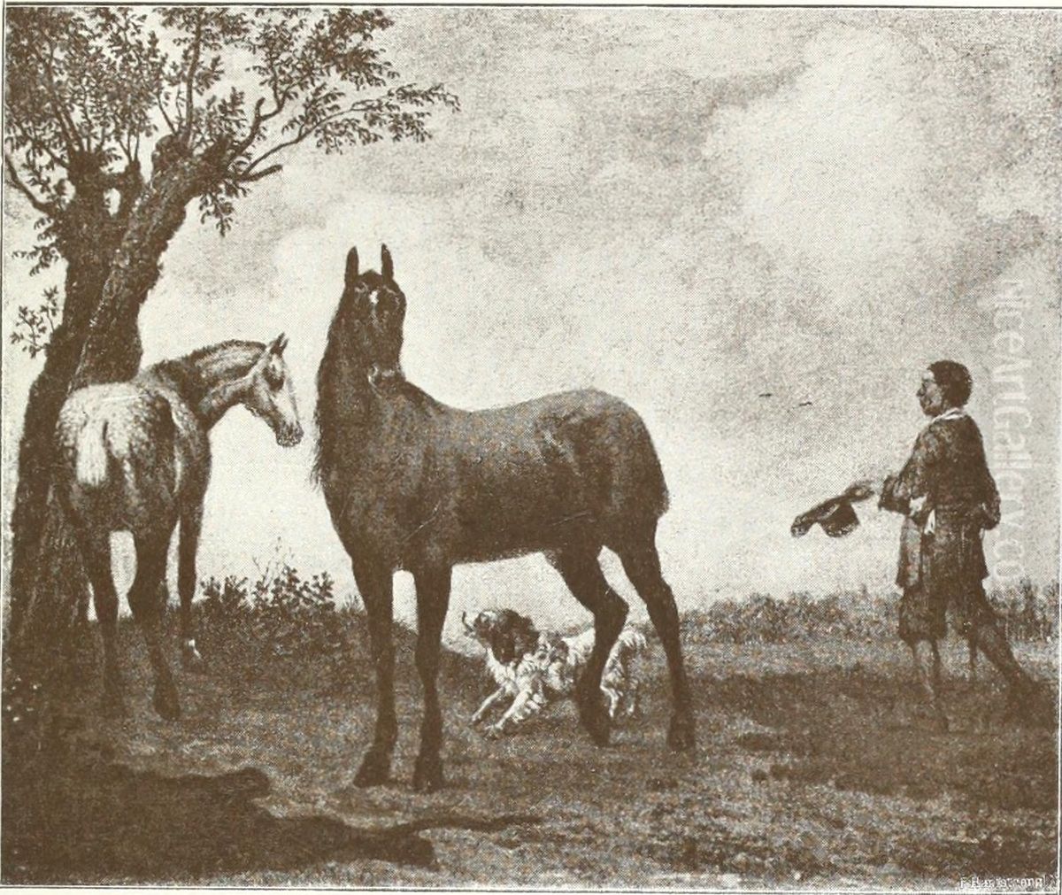 The Stadhouder's Horses Oil Painting by Paulus Potter