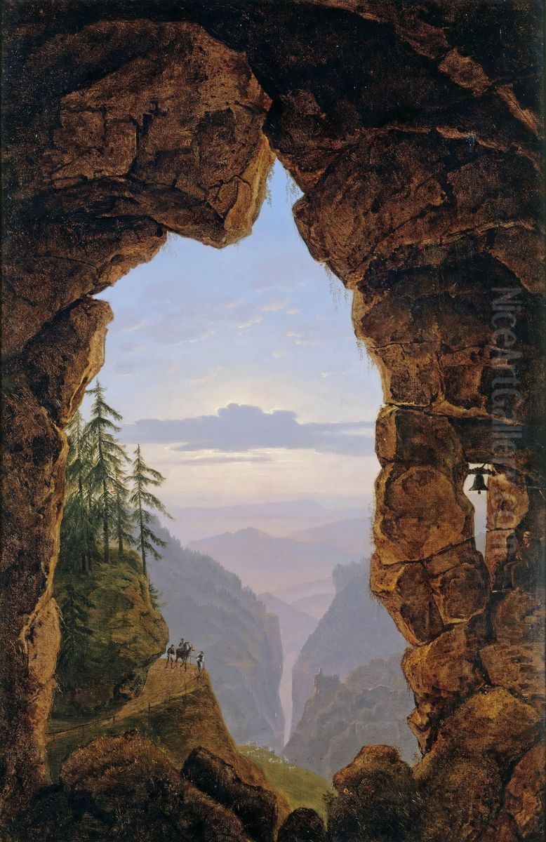 Felsentor Oil Painting by Karl Friedrich Schinkel