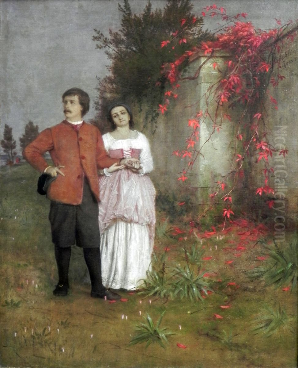 Der Kunstler und seine Frau Oil Painting by Arnold Bocklin