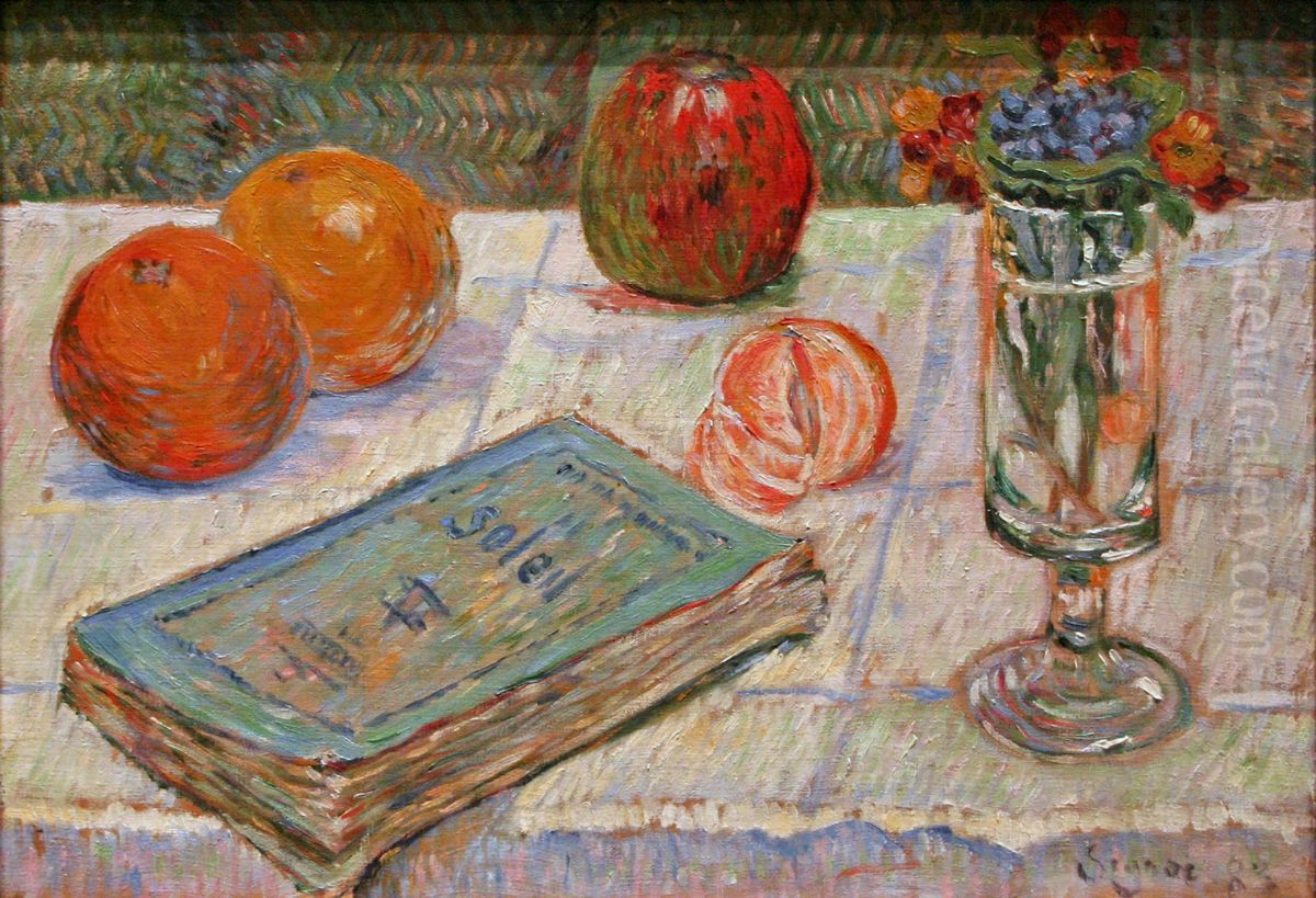 Still Life Oil Painting by Paul Signac