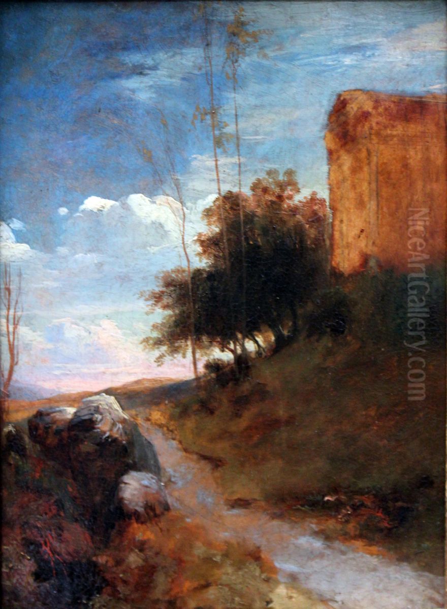 Italienische Landschaft Oil Painting by Carl Blechen