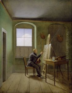 Caspar David Friedrich in his Studio