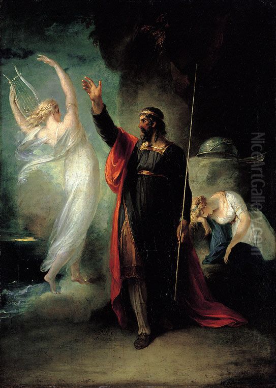 Prospero und Ariel Oil Painting by William Hamilton