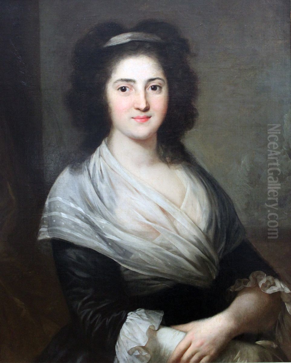 Portrait von Henriette Herz, geb. de Lemos. Sie fuhrte einen der bekanntesten literarischen Salons Berlins. Oil Painting by Anton Graff