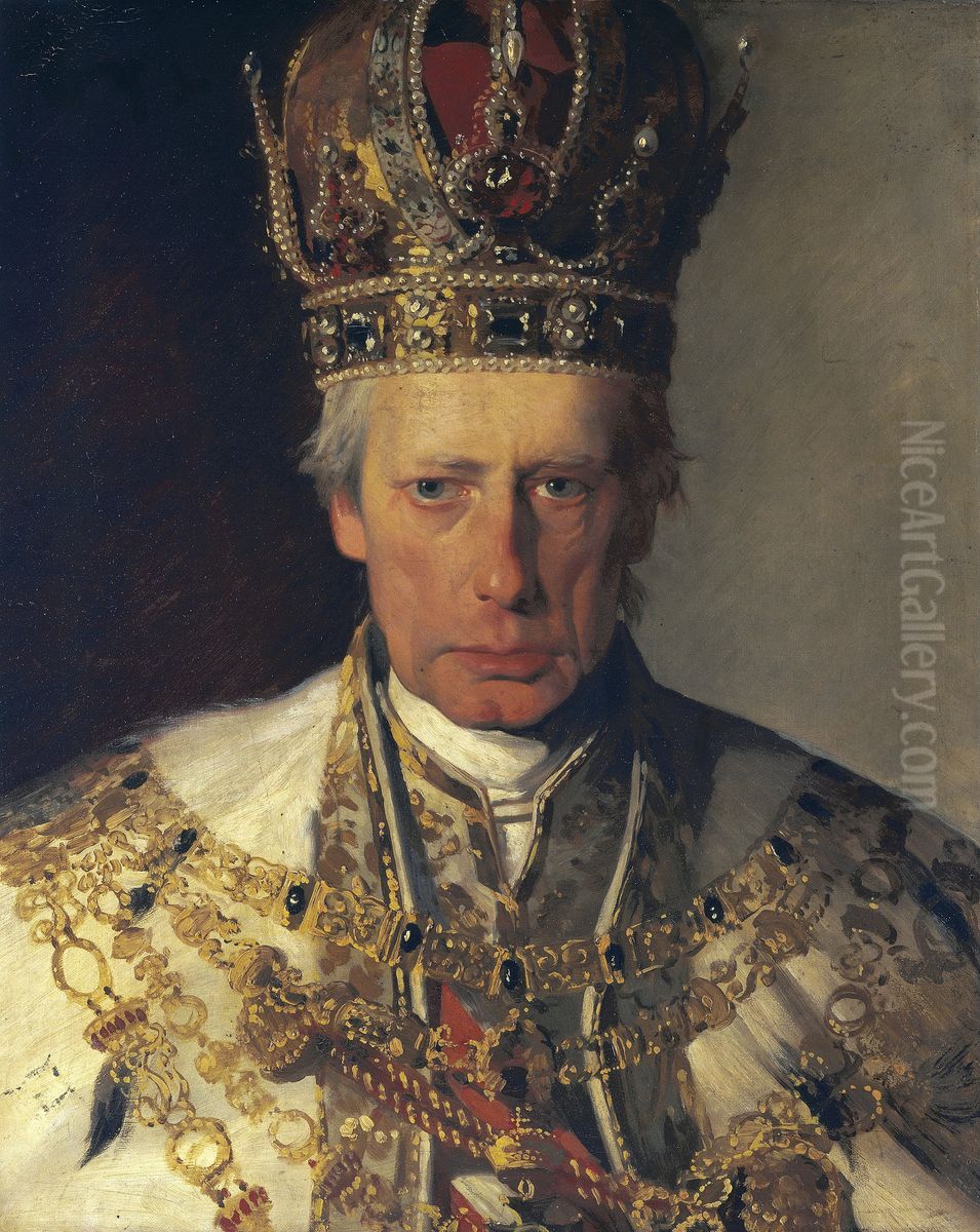 Emperor Francis I of Austria Oil Painting by Friedrich von Amerling