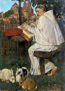 Reading monk