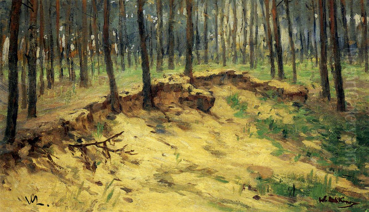 Waldstuck mit Sandgrube Oil Painting by Walter Leistikow