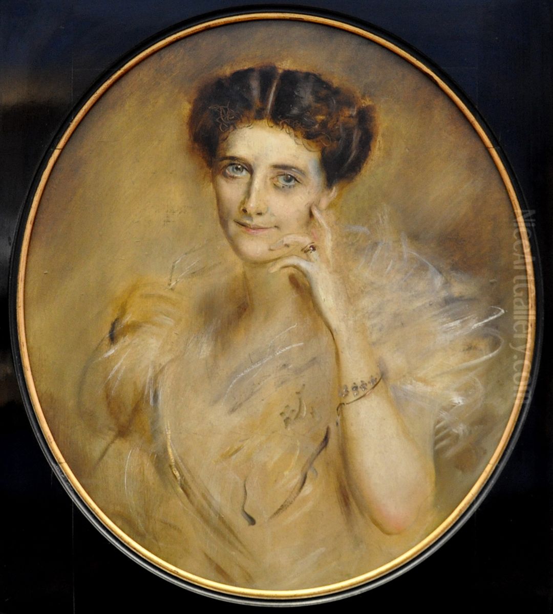 Lady Curzon Oil Painting by Lenbach Franz Von
