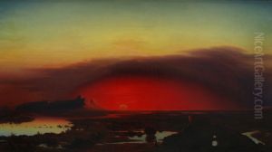 The Pontine Marshes at Sunset