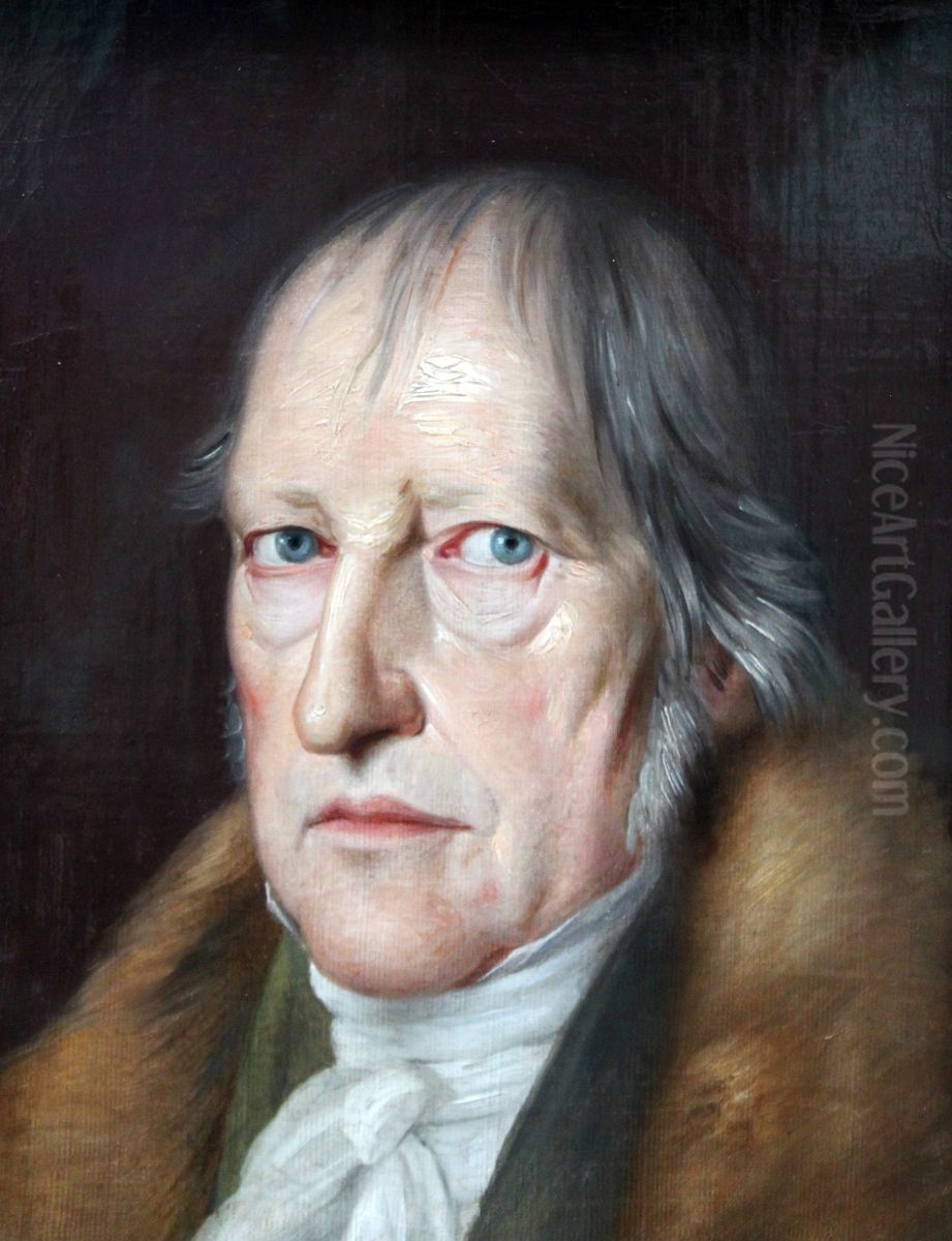 The Philosopher Georg Friedrich Wilhelm Hegel Oil Painting by Jakob Schlesinger
