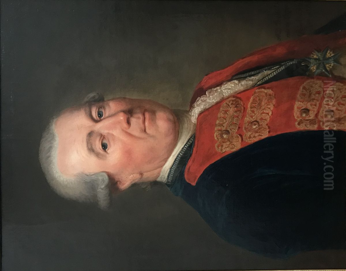 Bildnis des Alexander Friedrich von Woldeck Oil Painting by Anna Dorothea Therbusch