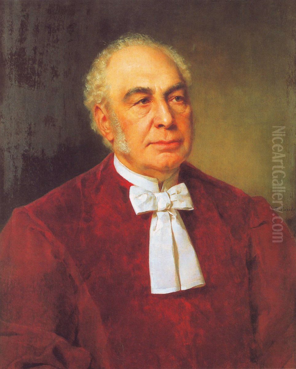 Portrait ofEduard von Simson Oil Painting by Fritz Paulsen