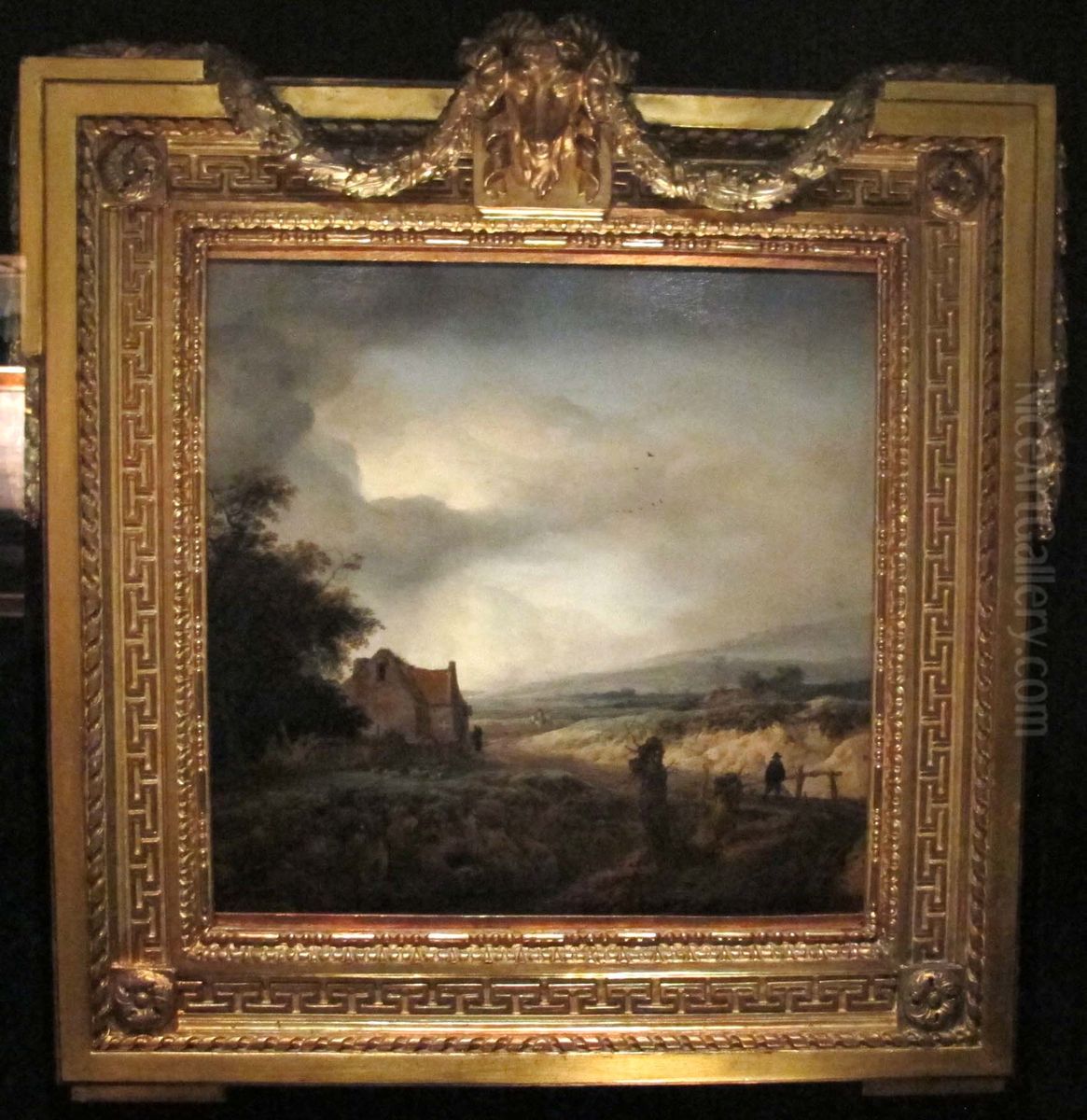 The Little Wooden Bridge Oil Painting by Philips Wouwerman