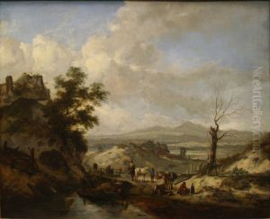 Paysage aux ramasseurs de bois morts