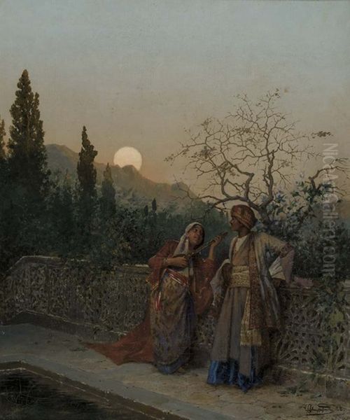 Serenada Oil Painting by Vardges Sureniants