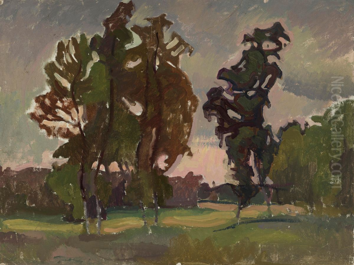 Landscape Oil Painting by Nikolai Triik