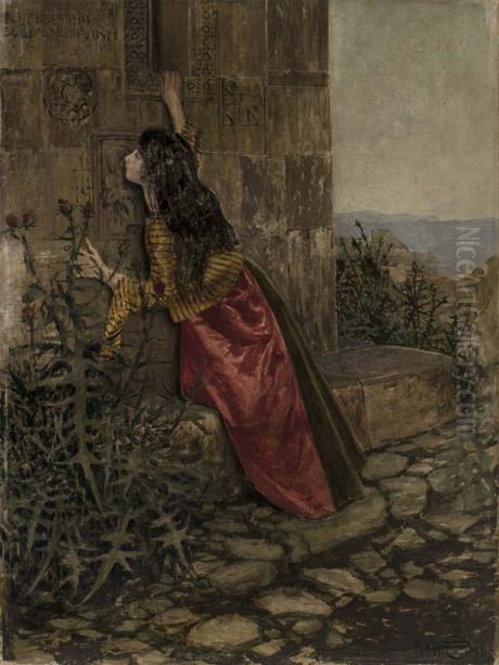 Worship Oil Painting by Vardges Sureniants