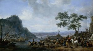 Army Camp by a River