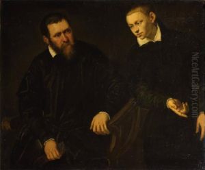 Selbstbildnis mit Jacopo Strada (1507-1588)