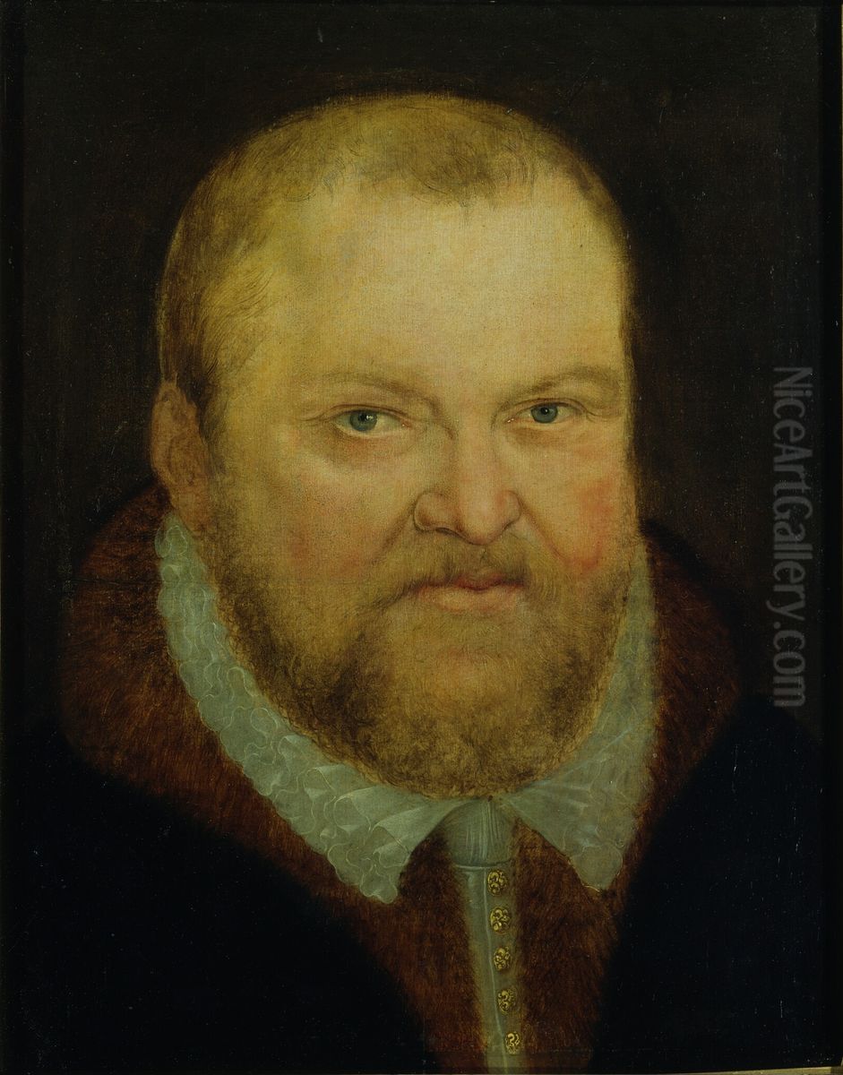 August, Elector of Saxony Oil Painting by Lucas The Younger Cranach