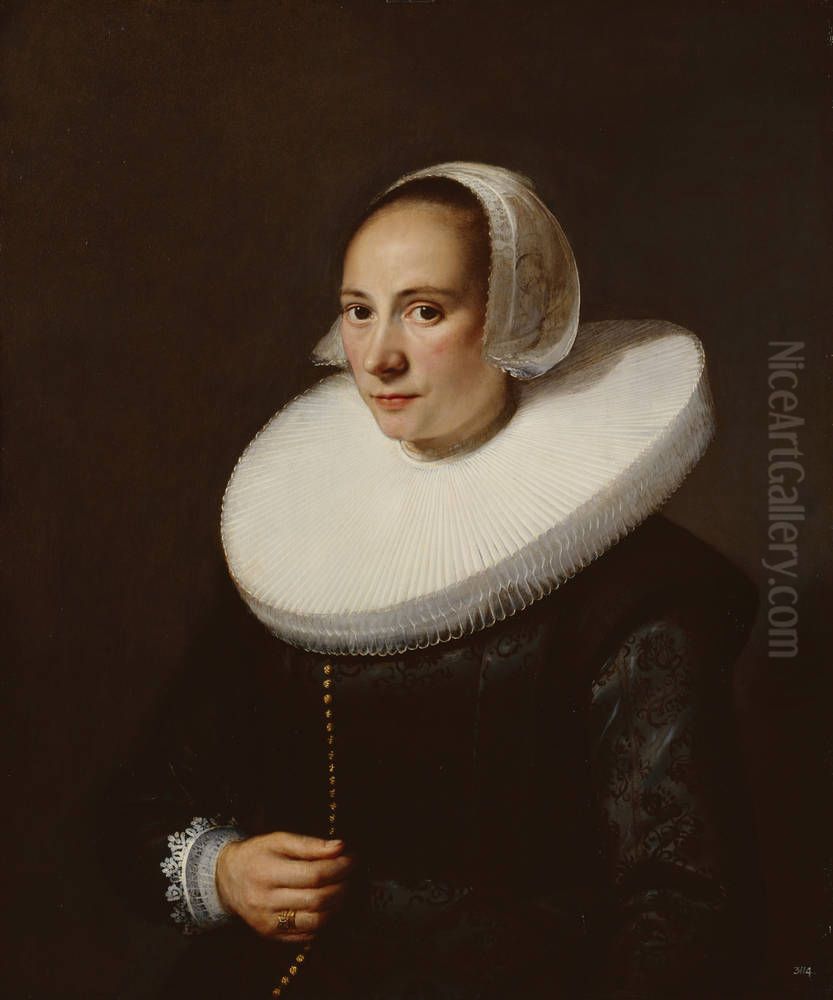 Bildnis einer Frau Oil Painting by Michiel Jansz. van Mierevelt