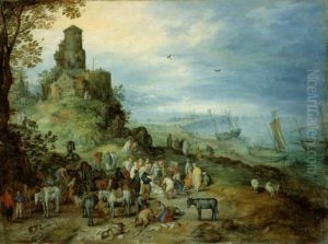 Kustenlandschaft mit der Berufung des Petrus und Andreas