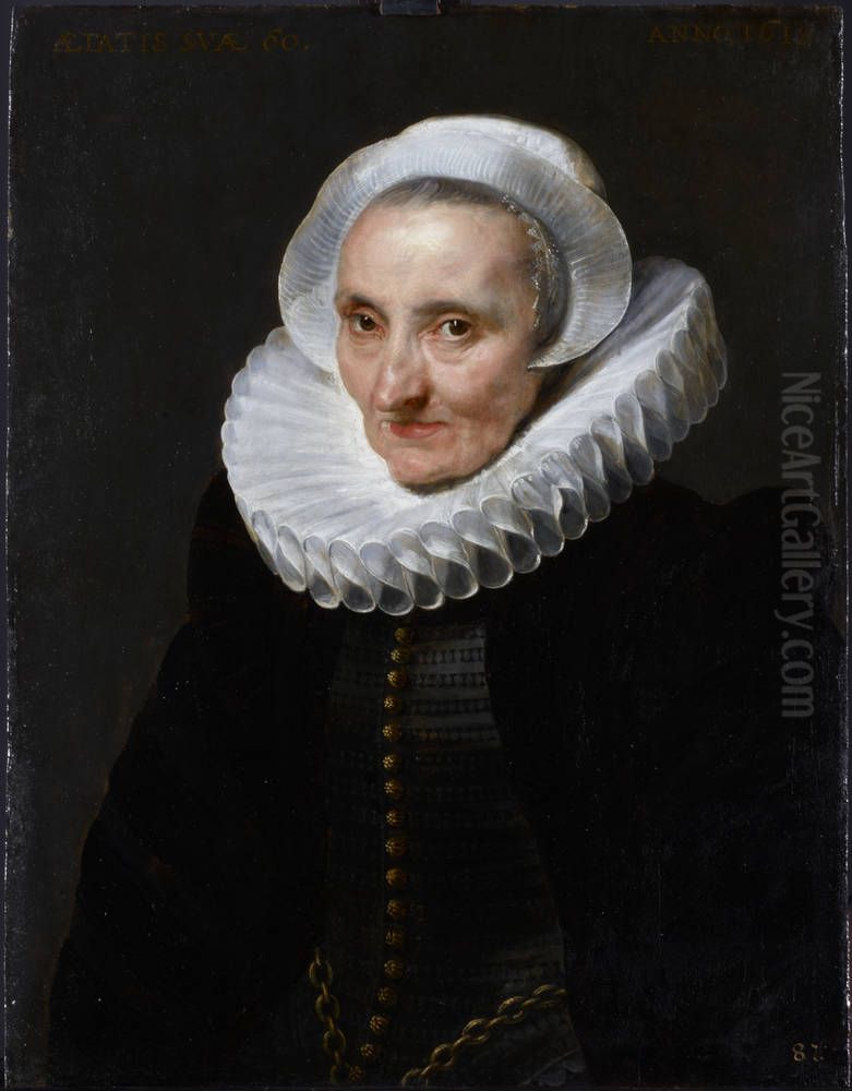 Bildnis einer alten Dame Oil Painting by Sir Anthony Van Dyck