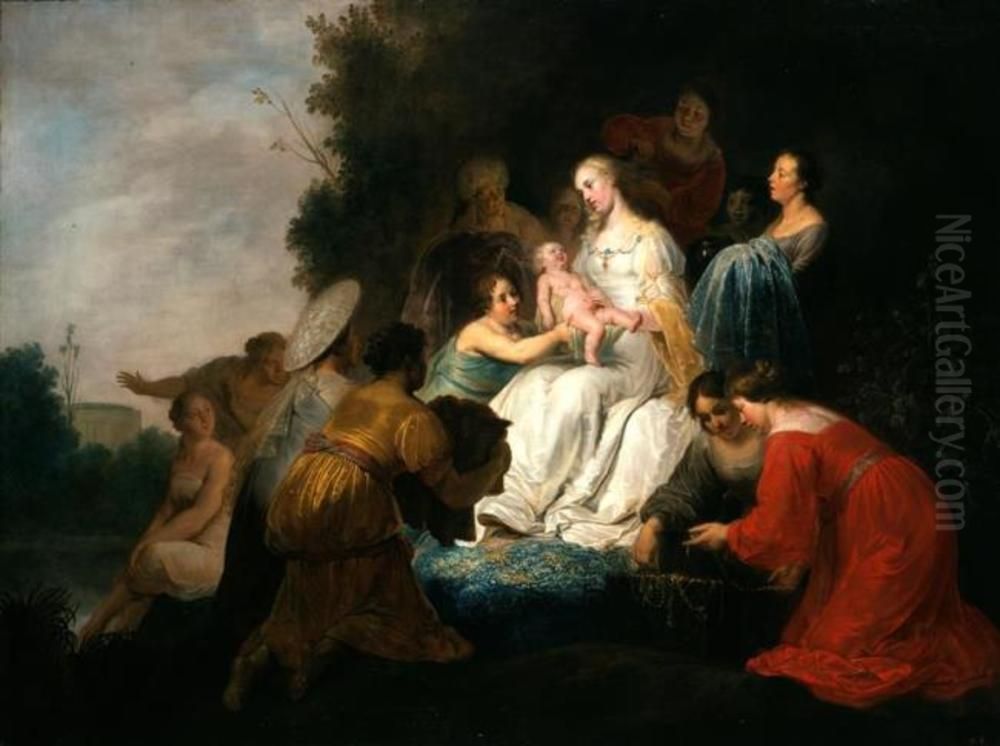 Die Findung Mosis Oil Painting by Pieter de Grebber