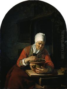 Old Woman with a Flowerpot