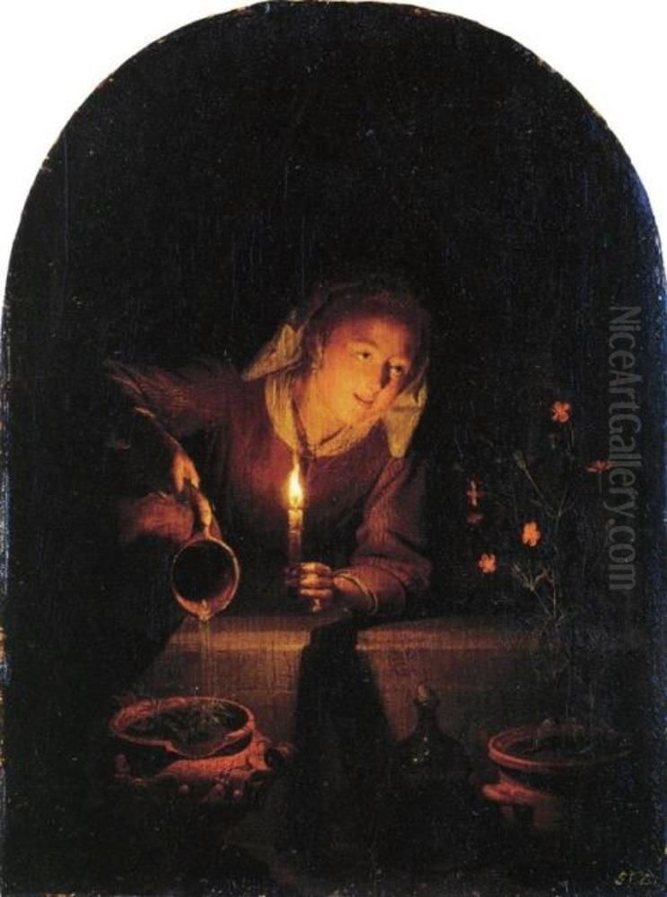 The Gardener Oil Painting by Gerrit Dou