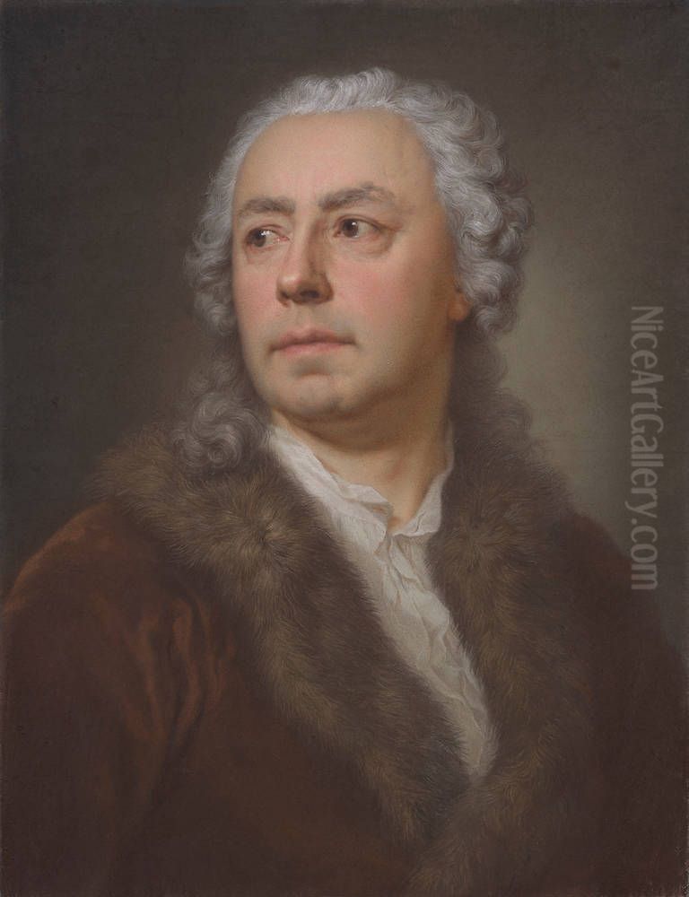 Ismael Mengs, the father of the artist Oil Painting by Anton Raphael Mengs