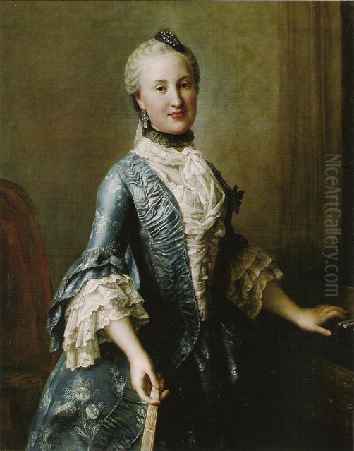 Prinzessin Elisabeth von Sachsen (1736-1818) Oil Painting by Pietro Rotari