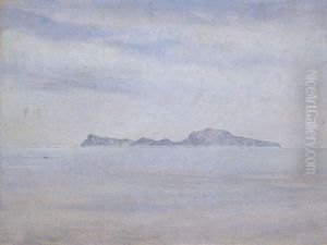 Blick ubers Meer auf die Insel Capri. 9. Mai 1828 (?)