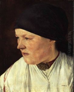 Kopf eines Bauernmadchens (Weiblicher Studienkopf / Die Schusterstochter Kretzinger)