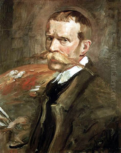 Self-portrait Oil Painting by Fritz von Uhde