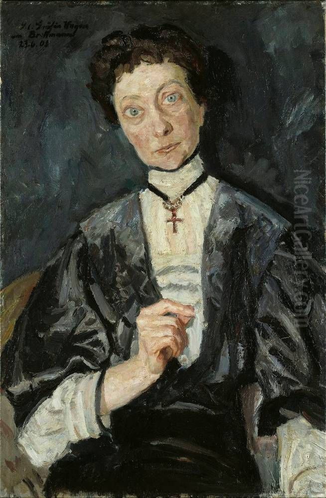 Portrait of Augusta Countess vom Hagen Oil Painting by Max Beckmann