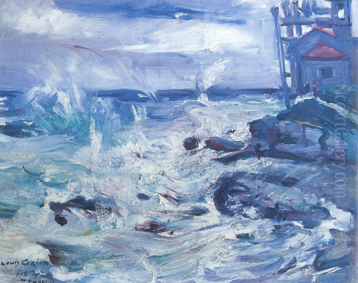 Sturm auf Cap Ampeglio Oil Painting by Lovis (Franz Heinrich Louis) Corinth