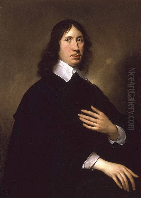 Portrait of Willem Craeyvanger (1615/16 - after 1666) Oil Painting by Paulus Lesire