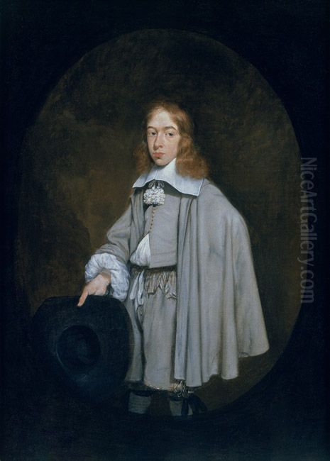 Portrait of Willem Craeyvanger (1643-after 1712) Oil Painting by Gerard Ter Borch