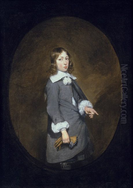 Portrait of Reijnder Craeyvanger (1645-after 1675) Oil Painting by Gerard Ter Borch
