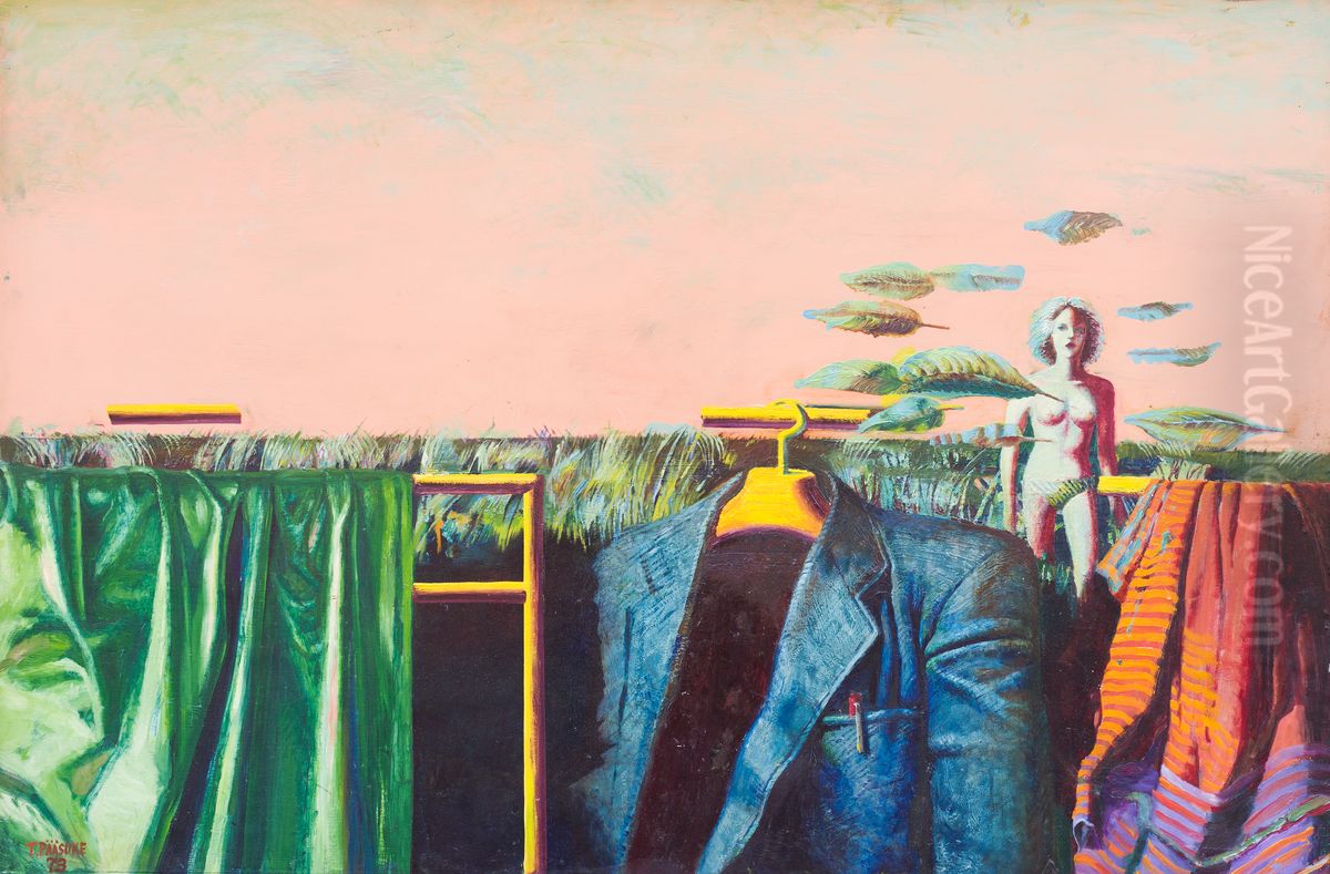 Open Landscape II Oil Painting by Tiit Paasuke