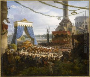 Entree de Charles X a Paris, par la barriere de la Villette, apres son sacre. 6 juin 1825
